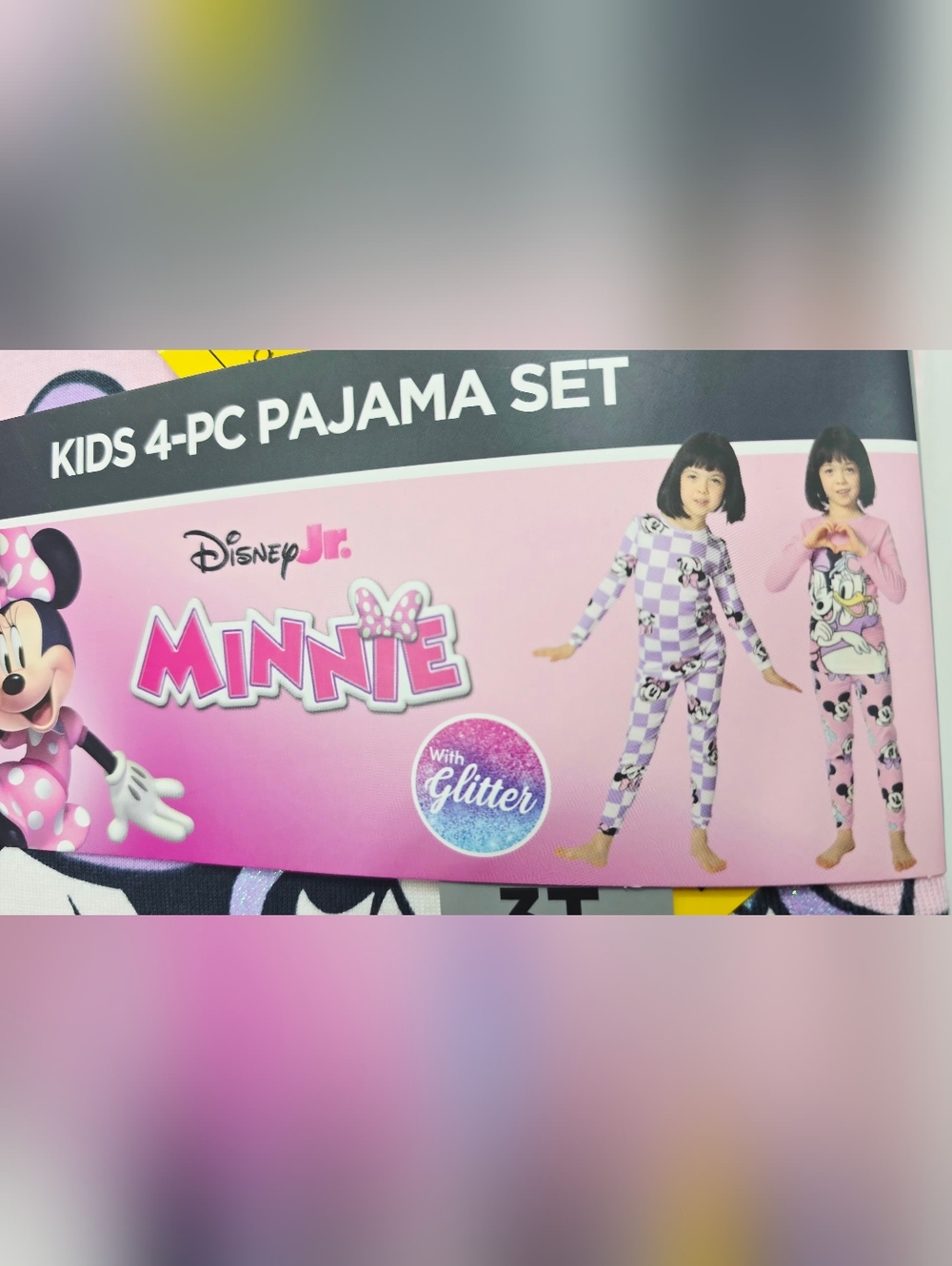 Disney Minnie Kids 4-PC Pajama Set - Pink, White, Purple